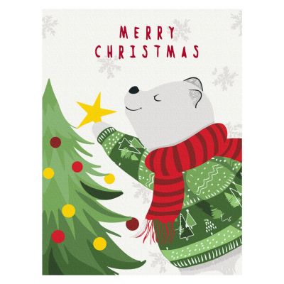 Картина за номерами Brushme Полярний ведмедик (KBS0148)