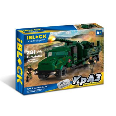 Конструктор IBLOCK Армія КрАЗ Сау Богдана 281 деталь (PL-921-442)