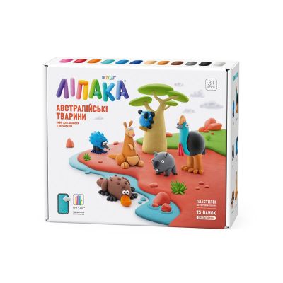 Набір пластиліну Ліпака Австралійські тварини (15027-UA01)