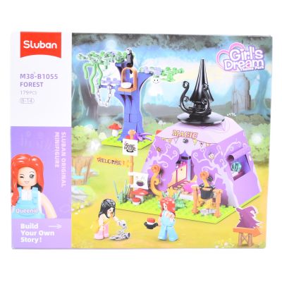 Конструктор Sluban Рожева серія Будинок чарівниці 179 деталей (M38-B1055)