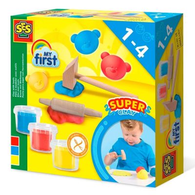Набір для ліплення SES My first Вмілі пальчики 3 кольори (14432S)