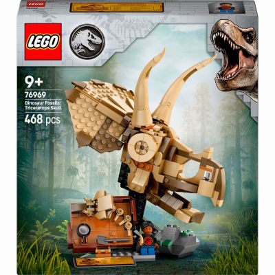 Конструктор LEGO Jurassic World Скамʼянілості динозаврів: череп трицератопса (76969)