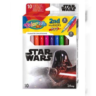 Фломастери Colorino Зоряні війни 10 кольорів двосторонні (89502PTR)