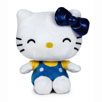 М'яка іграшка Hello Kitty Хелло Кітті Ювілейна 50 Синій бантик 16 см (760023868/1)