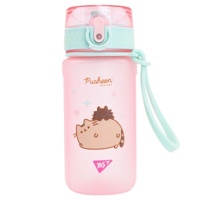 Пляшка для води Yes Pusheen Soft touch 500 мл рожева (708321)