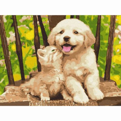 Картина за номерами Brushme Маленькі друзі (RBS39280)