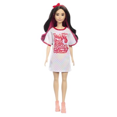 Лялька Barbie Fashionistas в блискучій сукні-футболці (HRH12)