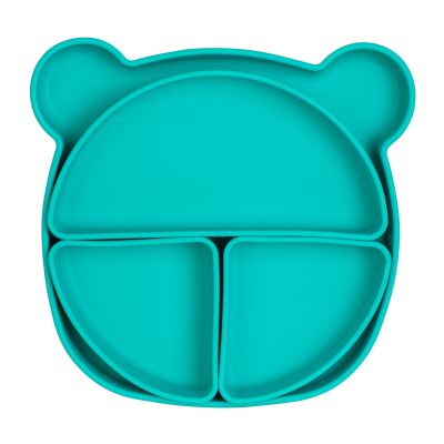 Тарілка на присосці Baby Team Силіконова секційна (6050)