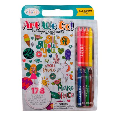 Розмальовка Let's Craft Все про тебе з наліпками та восковими крейдами (AEG001)