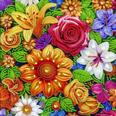 Алмазна мозаїка Brushme Квіткова ніжність (BH028)