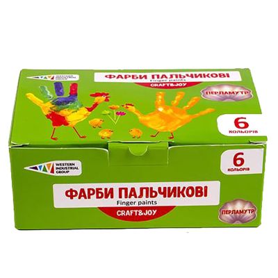 Набір пальчикових фарб Гамма Craft and Joy 6 шт (322074/Cr)
