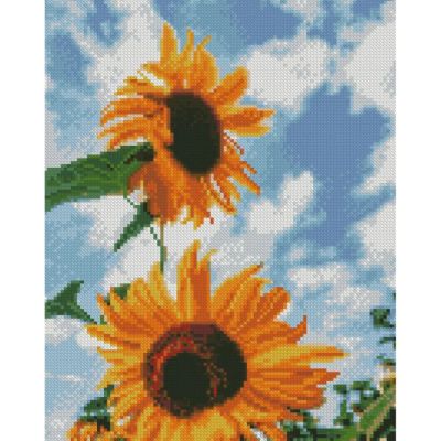 Алмазна картина Strateg Соняшники в небі 30х40 см (HX493)