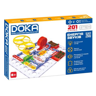 Електронний конструктор Doka Енергія звуків 201 схема (D70706)