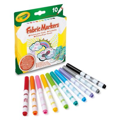 Фломастери для малювання на тканині Crayola