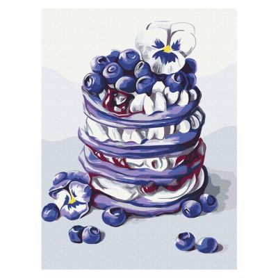 Картина за номерами Brushme Панкейки з лохиною (RBS53589)