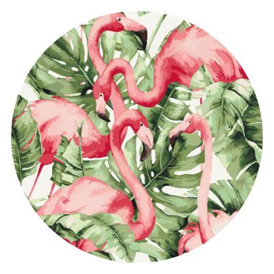 Картина за номерами Brushme Фламінго в тропіках (RC00017M)