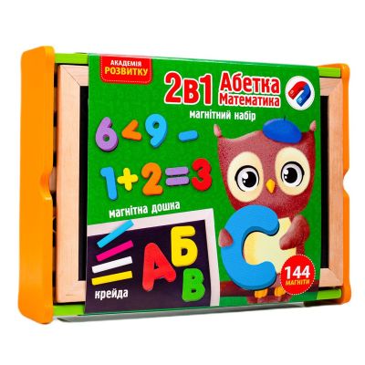Магнітний набір Vladi Toys Абетка та математика 2 в 1 (VT5411-17)