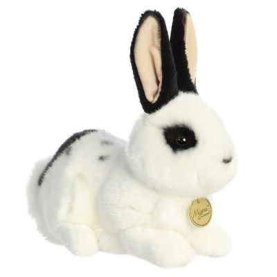 М'яка іграшка Aurora Кролик білий з чорними вухами 25 см (210788A)