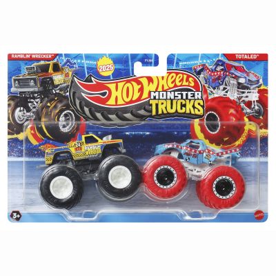 Набір автомоделей Hot Wheels Monster trucks Ramblin' wrecker vs Totaled (FYJ64/JCC67)