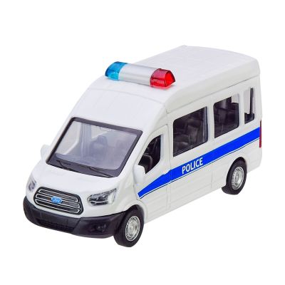 Автомодель Автопром Ford Transit Police car білий з блакитною смугою (4373/3)