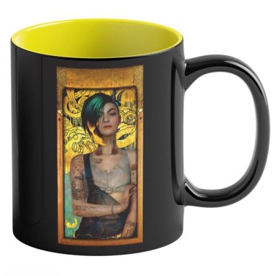 Термочутлива чашка GoodLoot Game Art Chronicles Cyberpunk 2077 Judy and Gustav Klimt (5908305247654)