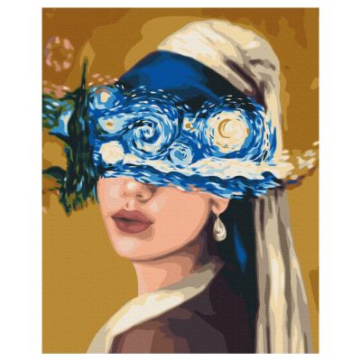 Картина за номерами Brushme Погляд в зоряну ніч (BS51480)