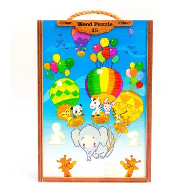 Пазл дерев'яний Tatev Мульти тварини 35 деталей (1213)