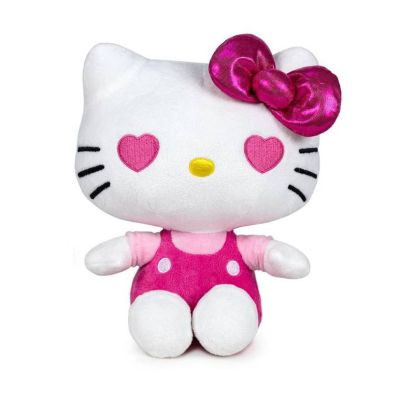 М'яка іграшка Hello Kitty Хелло Кітті Ювілейна 50 Рожевий бантик 32 см (760023890/3)