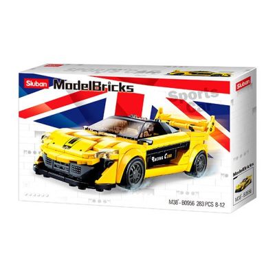 Конструктор Sluban Model bricks Гоночна машина жовта (M38-B0956)
