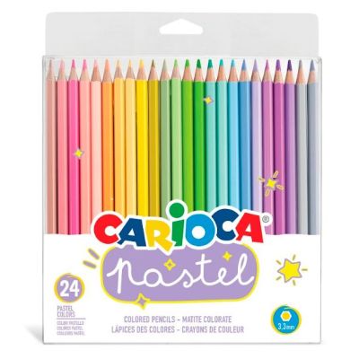 Олівці кольорові Carioca Pastel 24 кольори (43310)