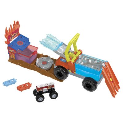 Ігровий набір Hot Wheels Зміни колір Monster Truck Пожежний порятунок (HPN73)