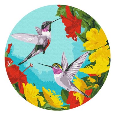 Картина за номерами Brushme Колібрі в квітах (RC0001M)