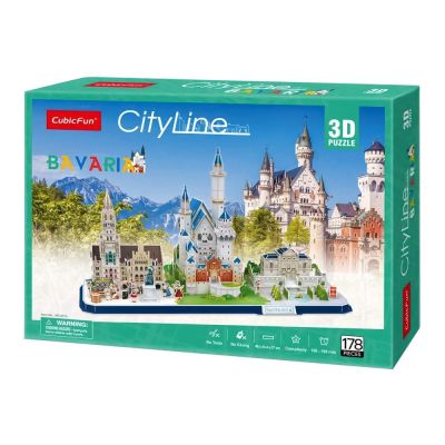 Тривимірний пазл CubicFun City line Баварія (MC267h)