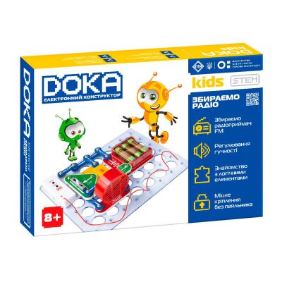 Електронний конструктор Doka Збираємо радіо 6 схем (D70703)