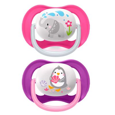 Пустушка Avent Ultra Air Animal ортодонтична 2 шт (SCF080/08)