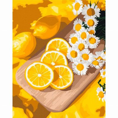 Картина за номерами Brushme Соковитий лимон 40х50 см (BS54311)