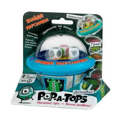 Настільна гра Fun Games Shop Pop-A-Tops Знайди марсіанина (FGS62)