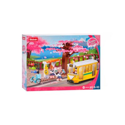 Конструктор Sluban Happy Diary Трамвай у центрі міста 347 деталей (M38-B1018)