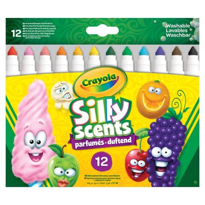 Набір фломастерів Silly Scents washable широка лінія 12 кольорів (58-8337)
