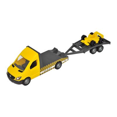 Машинка Tigres Евакуатор Mercedes-Benz Sprinter із лафетом жовтий 1:24 (39741)