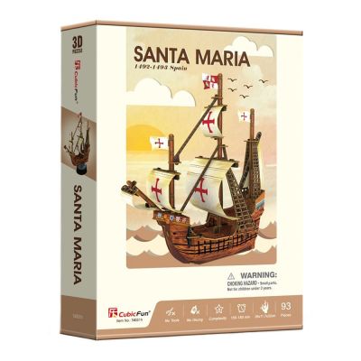 Тривимірна головоломка-конструктор CubicFun Санта Марія (T4031h)