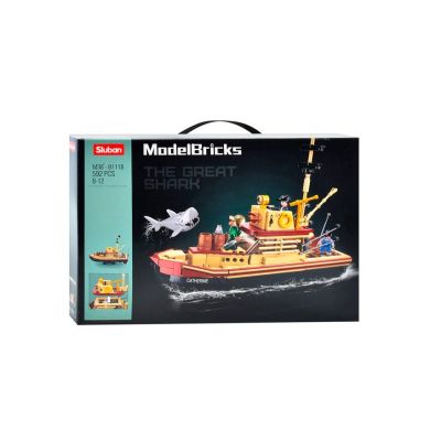 Конструктор Sluban Model Bricks Рибальський човен 592 деталі (M38-B1118)