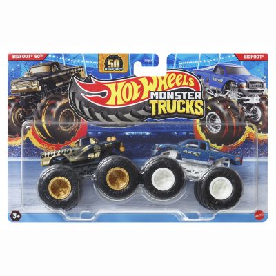 Набір автомоделей Hot Wheels Monster trucks Bigfoot 50th vs Bigfoot (FYJ64/JCC69)
