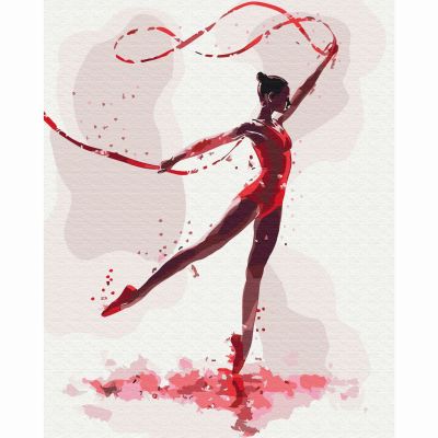 Картина за номерами Brushme Чарівна гімнастка 40х50 см ( BS54109)