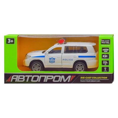Автомодель Автопром Поліцейський позашляховик білий 1:32 (A3241/3)