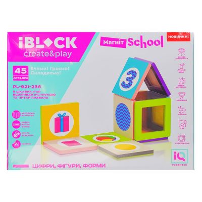 Магнітний конструктор IBLOCK 45 деталей (PL-921-236)