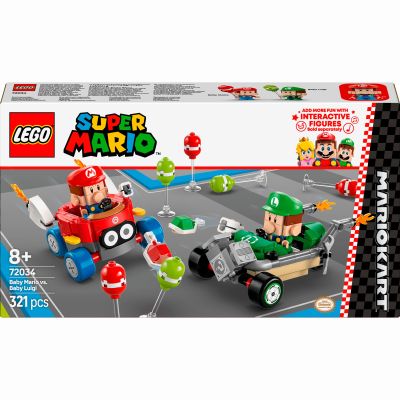 Конструктор LEGO Super Mario Mario Kart – Baby Mario vs. Baby Luigi (72034)