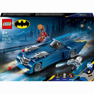 Конструктор LEGO DC Batman Бетмен на бетмобілі проти Харлі Квін і Містера Фріза (76274)