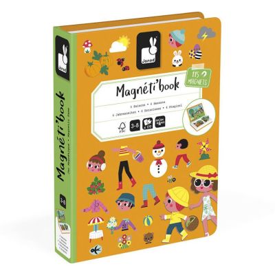 Магнітна книга Janod 4 сезони (J02721)