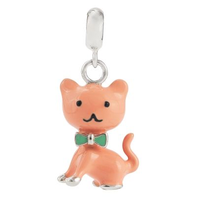 Кулон UmaUmi Котик срібло кораловий (4589077897783)